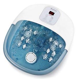 lot 4556 image: Foot Bath Massager with Heat Bubbles Vibration and 14 Massage Rollers, Foot Spa Basin Pedicure Soaking Feet with Adjustable Temperature and Auto Shut-Off, Comfortable Relax Home Spa Experience