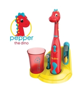 lot 4568 image: Brusheez Kids Electric Toothbrush Dinosaur Set