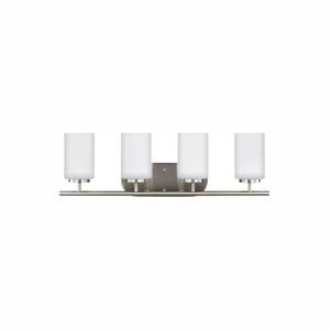 lot 5453 image: Sea Gull Lighting 41163EN Oslo 4 Light 27-12 Wide Led Bathroom Vanity Light