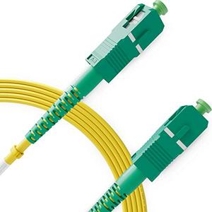 lot 6959 image: SCAPC to SCAPC Fiber Patch Cable Single Mode Simplex - 15m (49.2ft) - 9125um OS2 100G  3.0mm LSZH Insensitive (1 Pack) - Beyondtech PureOptics Cable Series