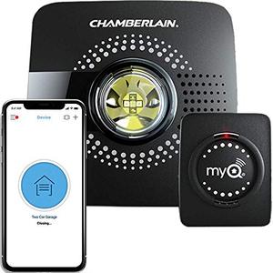 lot 6960 image: MyQ Smart Garage Door Opener Chamberlain MYQ-G0301 - Wireless & Wi-Fi enabled Garage Hub with Smartphone Control, 1 Pack, Black