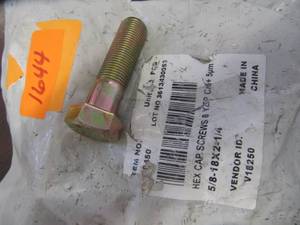 lot 1644 image: 10 PCS. HEX HEAD 58-18X2 14