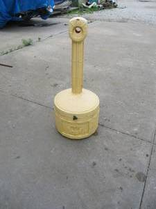 lot 1031 image: Plastic Smokers Receptacle - Yellow