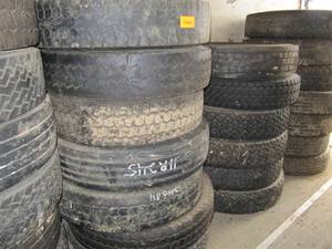 lot 5008 image: 7 11x24.5 Good Used Tires - Good Usage Left
