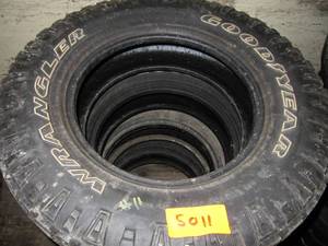 lot 5011 image: Matched Set of 4 Goodyear Wrangler LT 24575x 17