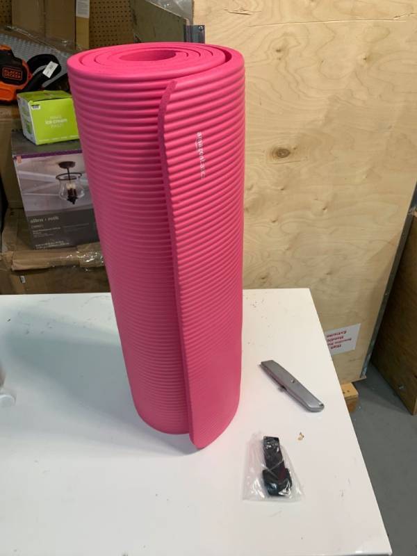 lot 1014 image: Extra thick yoga Mat with carrying strap