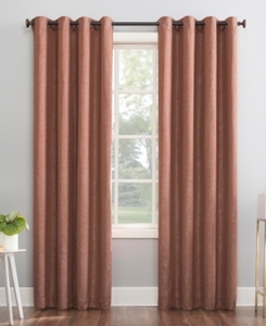 lot 1059 image: Peyton 52 x 84 Distressed Chevron Thermal Extreme Blackout Curtain Panel (2 PANELS)