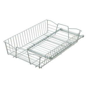 lot 1067 image: Style Selections 13.78-in W x 20-in D x 5.51-in H 1-Tier Metal Pull Out Cabinet Basket
