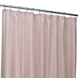 lot 1077 image: Bath Bliss Microfiber Soft Touch Dash Design Shower Curtain Liner