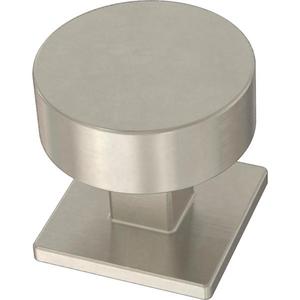 lot 1617 image: Modern Post 1-18 in. (28 mm) Satin Nickel Cabinet Knob