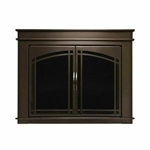 lot 1640 image: 1000599150 Fenwick Medium Glass Fireplace Doors
