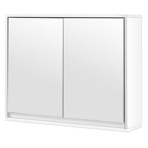 lot 1655 image: 1005990361 22 in. W Wall Mounted Bathroom Wall Cabinet with Double Mirror Door Shelf in White