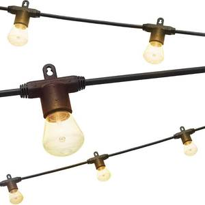 lot 1594 image: Lights by Night LED Bistro String Lights, 12-Foot 6-Bulbs, 38353