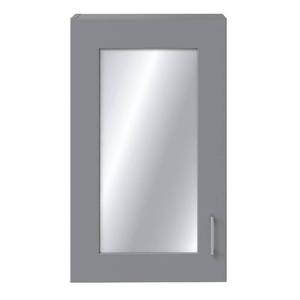 lot 1657 image: Home Decorators Collection Hawthorne 18 in. W x 30 in. H Surface Mount Medicine Cabinet with Framed Mirror in Twilight Gray