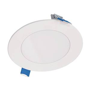 lot 1665 image: Halo HLBSL 4 in. Color Selectable New Construction or Remodel Canless Recessed Integrated LED Kit