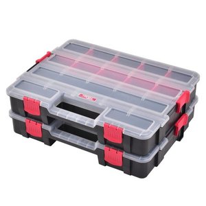 lot 1684 image: Hyper Tough Interlocking Organizer 2-Pack