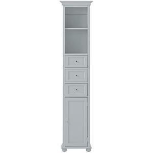 lot 1713 image: Home Decorators Collection Hampton Harbor 15 in. W x 10 in. D x 67-12 in. H Linen Storage Cabinet in Dove Grey