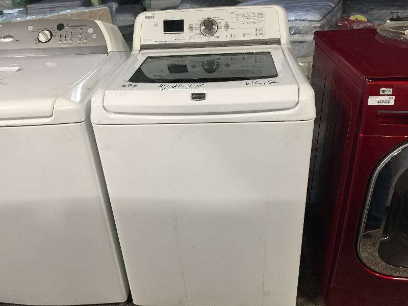 lot 7263 image: Maytag Bravos Series MVWB750WQ White Top Load Washer - MVWB750WQ