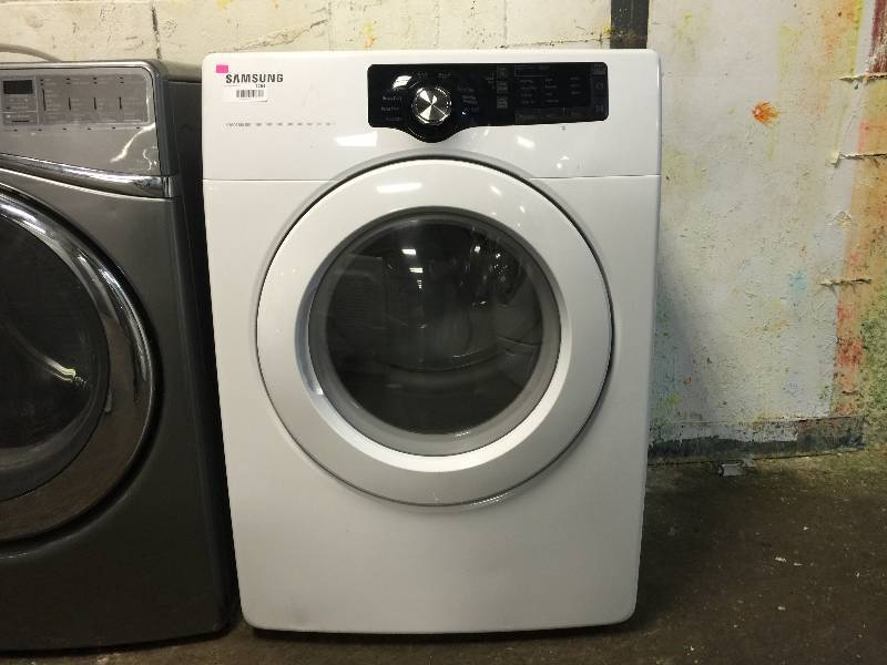 lot 7264 image: Samsung - 7.3 Cu. Ft. 7-Cycle Electric Dryer - White