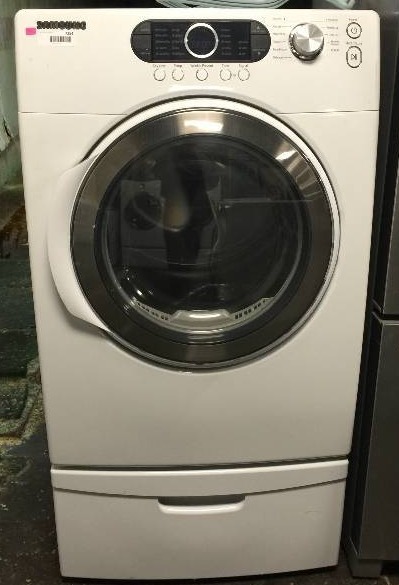 lot 7254 image: Samsung 27 Inch Electric Dryer with 7.3 cu. ft. Capacity, 9 Dry Cycles Including Wrinkle Release, 4 Options, 5 Temperature Settings