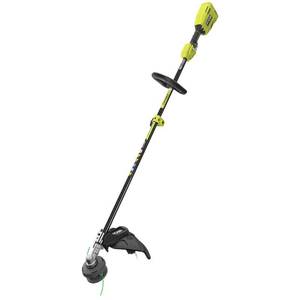 lot 2863 image: RYOBI One 18-Volt Lithium-Ion Cordless Attachment Capable Brushless String Trimmer (Tool-Only)