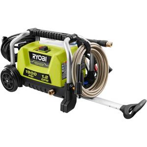 lot 2874 image: RYOBI 1900 PSI 1.2 GPM Cold Water Wheeled Electric Pressure Washer
