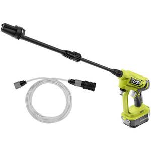 lot 2882 image: RYOBI EZClean ONE 18-Volt 320 PSI 0.8 GPM Cold Water Cordless Power Cleaner (Tool Only) MISSING SIPHON HOSE