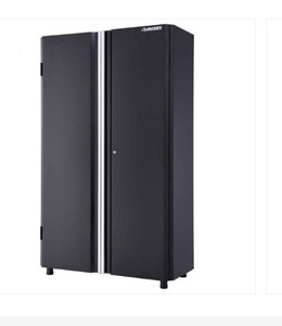 lot 2976 image: 24-Gauge Steel Freestanding Garage Cabinet in Black (48 in. W x 72 in. H x 18 in. D