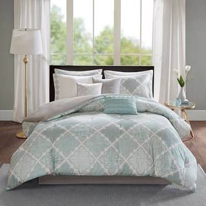 lot 4593 image: Madison Park Cadence 9-Pc. Cotton King Comforter Set Bedding