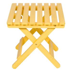lot 4594 image: Adirondack Square Folding Table - Lemon Yellow - Shine Company Inc.