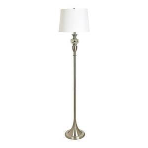 lot 4606 image: Ambre Crystal and Metal 61.5 Floor Lamp - 61.5H- Retail$81.99