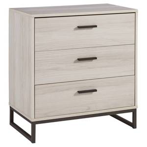 lot 4652 image: Socalle Contemporary Natural Brown Wood Dresser- Retail$239.99