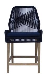 lot 4660 image: Athens Woven Rope Back Counter Height Stools (Set of 2)- Retail$596.99
