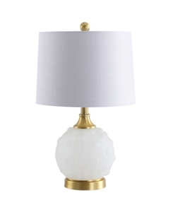 lot 4674 image: Jonathan Y Ilsa 22 Dotted Glass, Metal Led Table Lamp