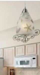 lot 4607 image: Dundas Circle - 10 Inch 9.5W 1 LED Mini Pendant Satin Nickel Finish with Standard Canopy- Retail$105.49