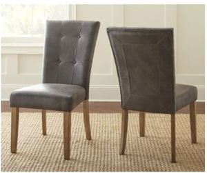 lot 4657 image: Grey- The Gray Barn Overlook Dining Chairs (Set of 2) - Retail$189.99