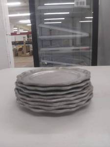 lot 7018 image: 8 7 Pewter Plates