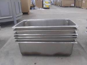 lot 7049 image: 6 6 Stainless Steel Full Pans