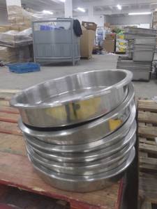 lot 7055 image: 6 Round Stainless Steel Chaffing Dishes