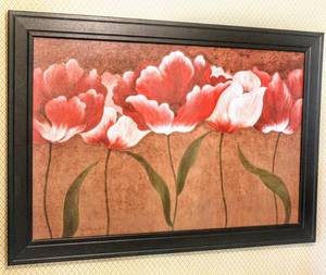 lot 5240 image: Black Framed Print (no glass) 42 x 29
