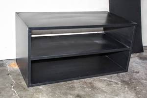 lot 5196 image: Black Shelf 30 x 15 x 15 Tall