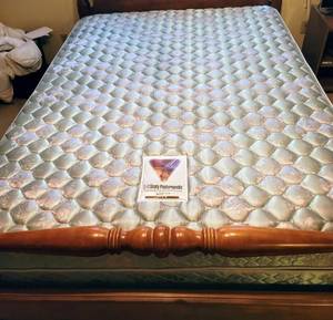 lot 5257 image: Sealy Posturepedic Firm Queen size Mattress and Boxspring