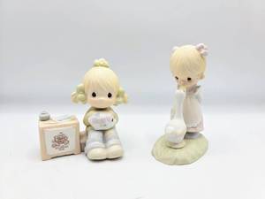 lot 5345 image: (2) Precious Moments Figurines - MAKE A JOYFUL NOISE  COLLECTORS CLUB FIGURE