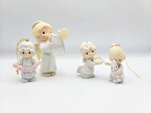 lot 5347 image: (4) Precious Moments Figurines - REJOICE  three ornaments.