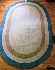 lot 5357 image: JC Penney Chatham Braided Rug 56 x 86
