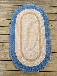 lot 5366 image: Braided Oval Rug