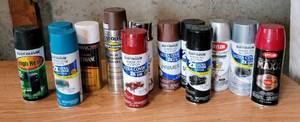 lot 5408 image: Box FULL of a Variety of Spray Paints