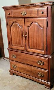 lot 5241 image: Sumter Cabinet Co.  Armoire Cabinet Dresser