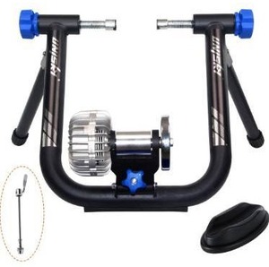 lot 27139 image: Unisky Fluid Bike Trainer Stand Indoor Riding with Noise Reduction Wheel Steel Bicycle Exercise Training Stand Stationary Bike Stand