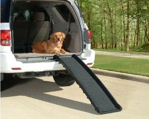 lot 27145 image: PetSafe Happy Ride Foldable Dog Car Ramp,